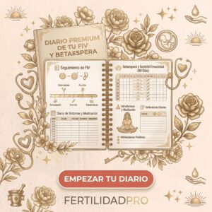 Cuaderno premium: diario de tu FIV y betaespera