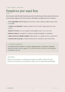 Cuaderno para optimizar tu fertilidad: si solo tienes 5 minutos: acciones clave
