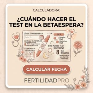 Calculadora de betaespera: calendario con la fecha estimada de la beta hCG